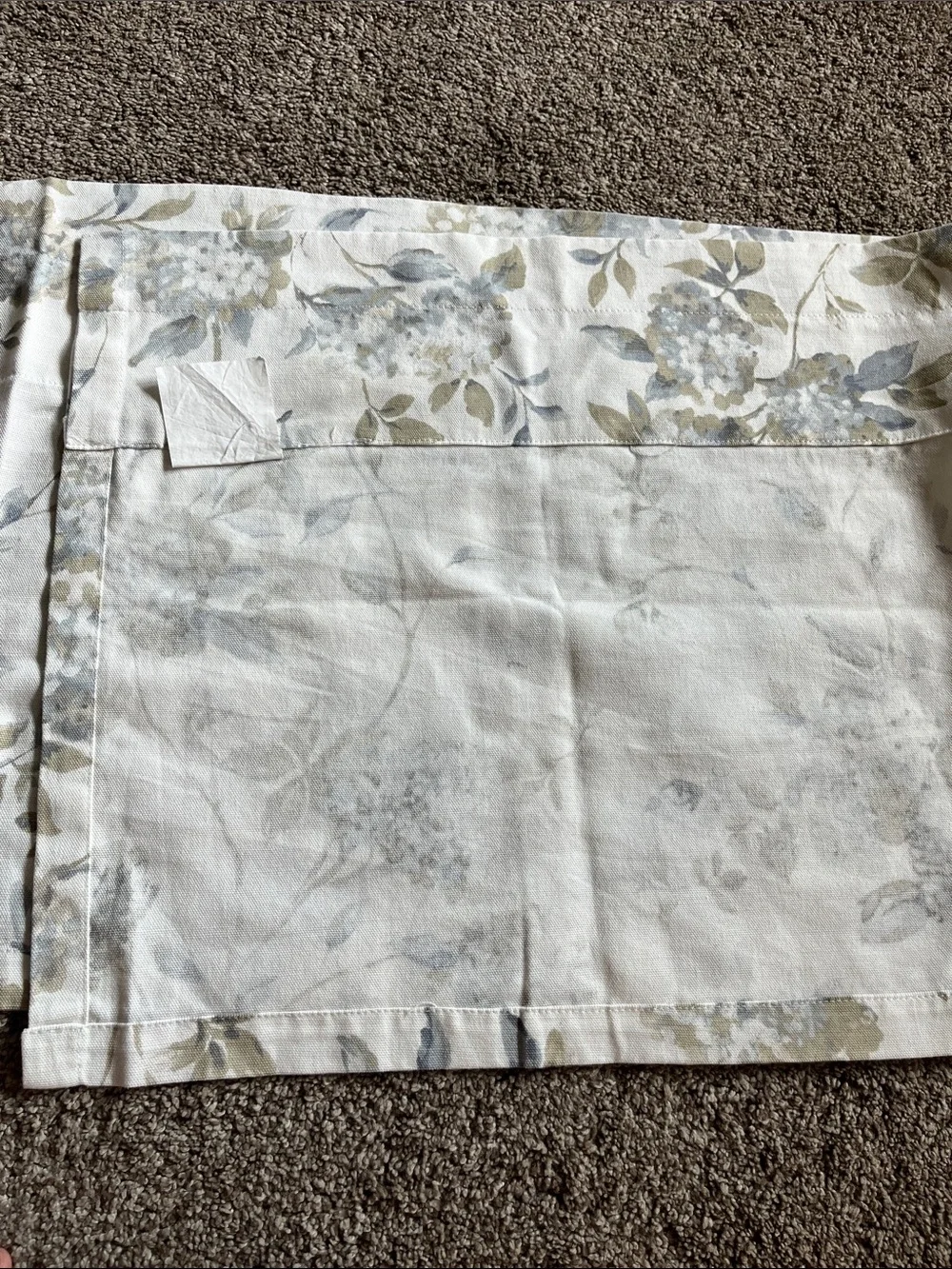 Valance NWOT blue hydrangea